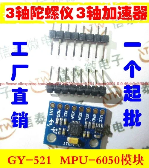 Accelerometer Mpu6050 - Modulo GY-521 MPU-6050 MPU6050 con sensori