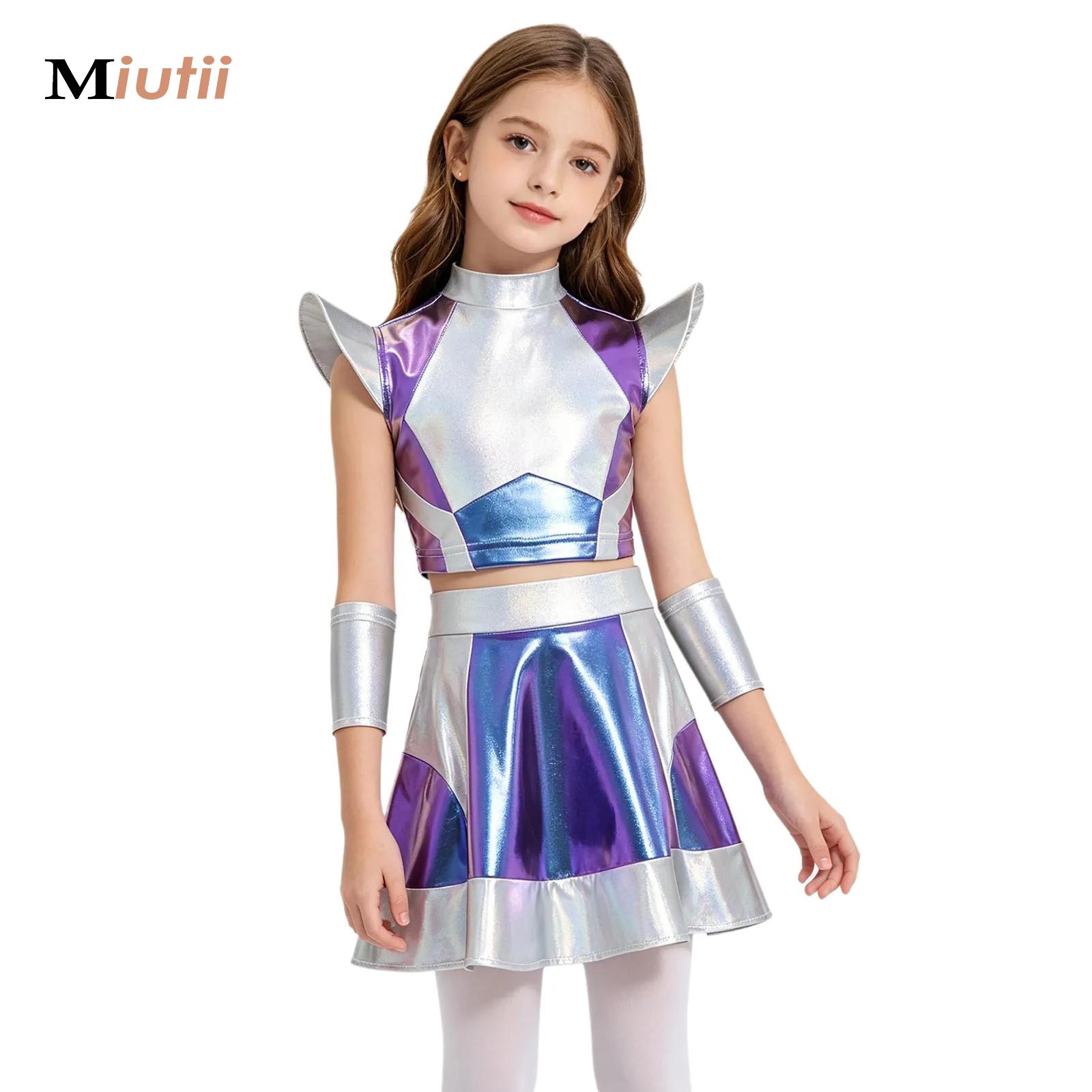 Robotics Kit - Costume da Astronauta Argento per Ragazze,