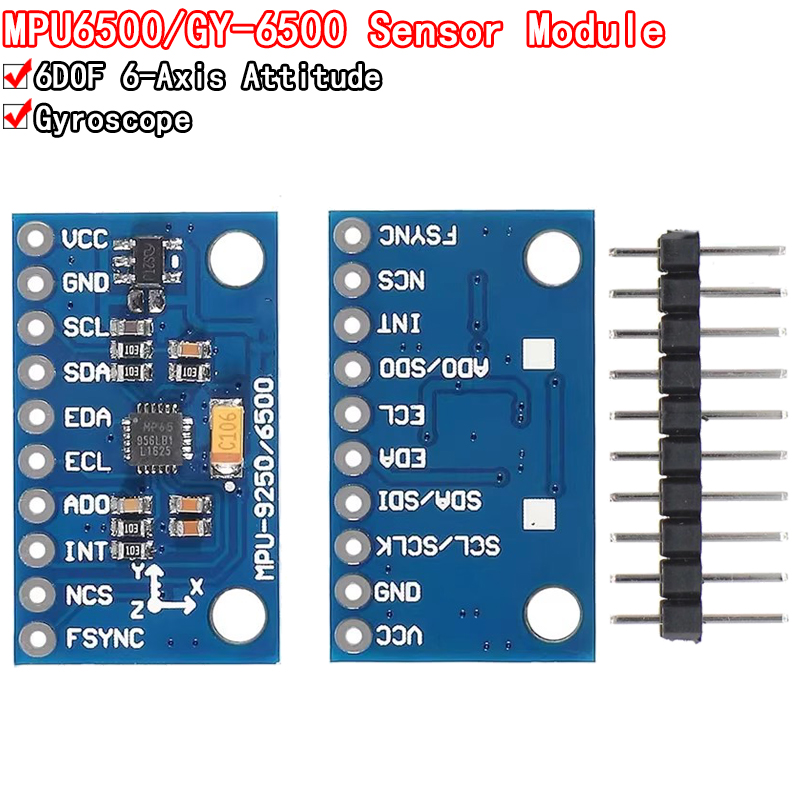 Accelerometer Mpu6050 - IIC I2C SPI MPU6500 MPU-6500 Modulo