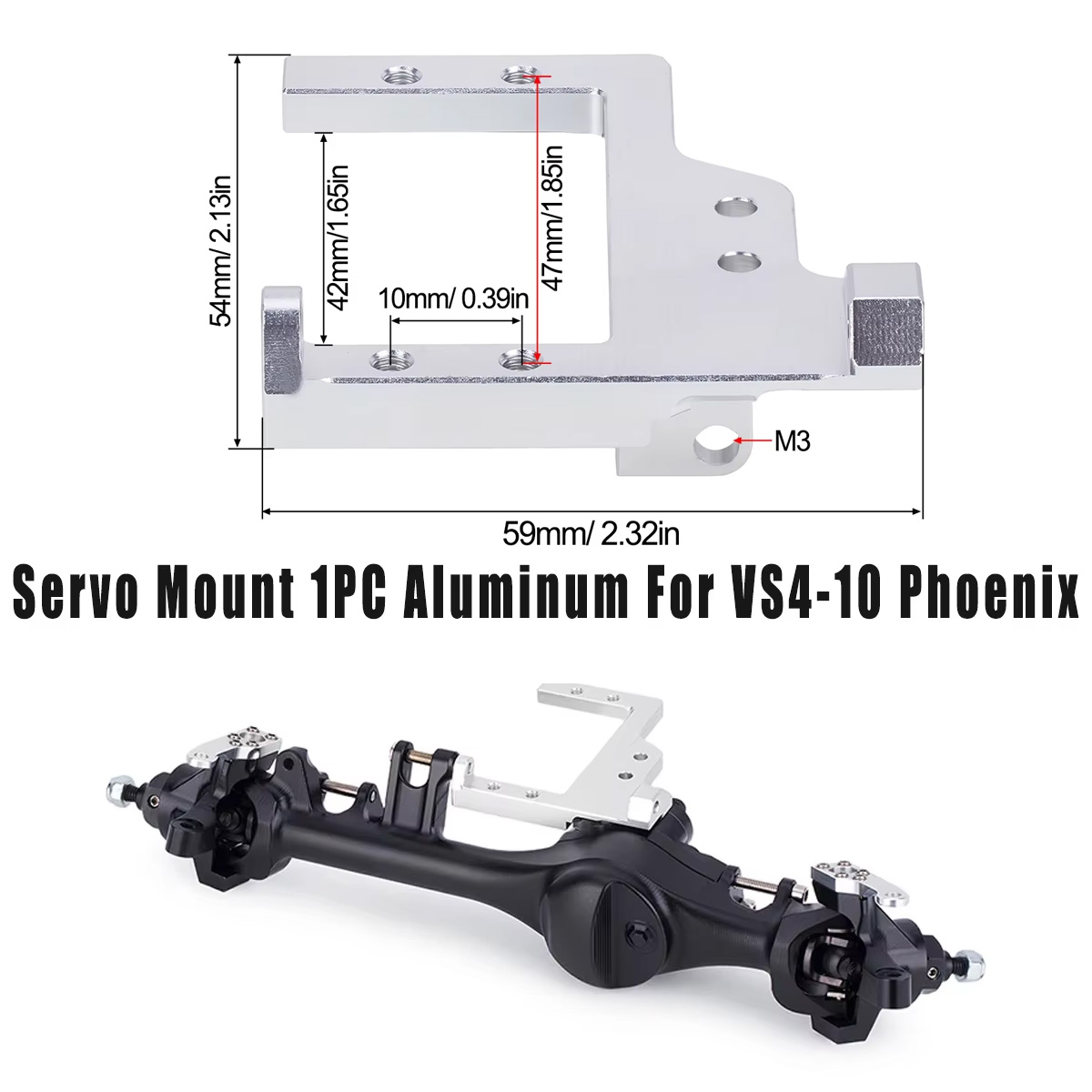 Servo Bracket - 1 Pezzo Supporto Servo in Alluminio