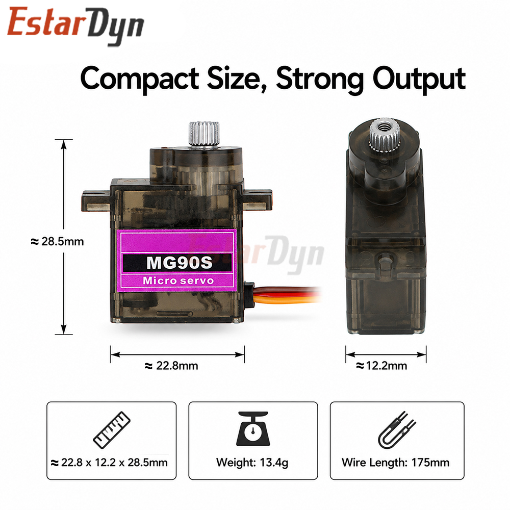 Servo Digitale Estardyn MG90S  - Sg90 Servo recensione e prezzo