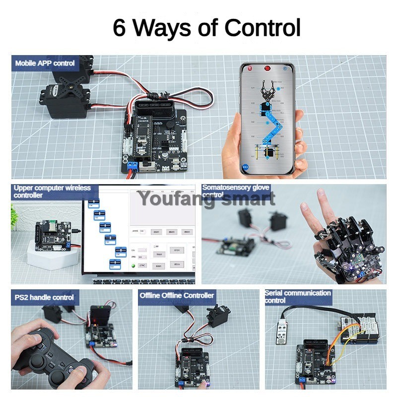 Controller Servo PWM a 6 Canal - Robot Arm Kit recensione e prezzo