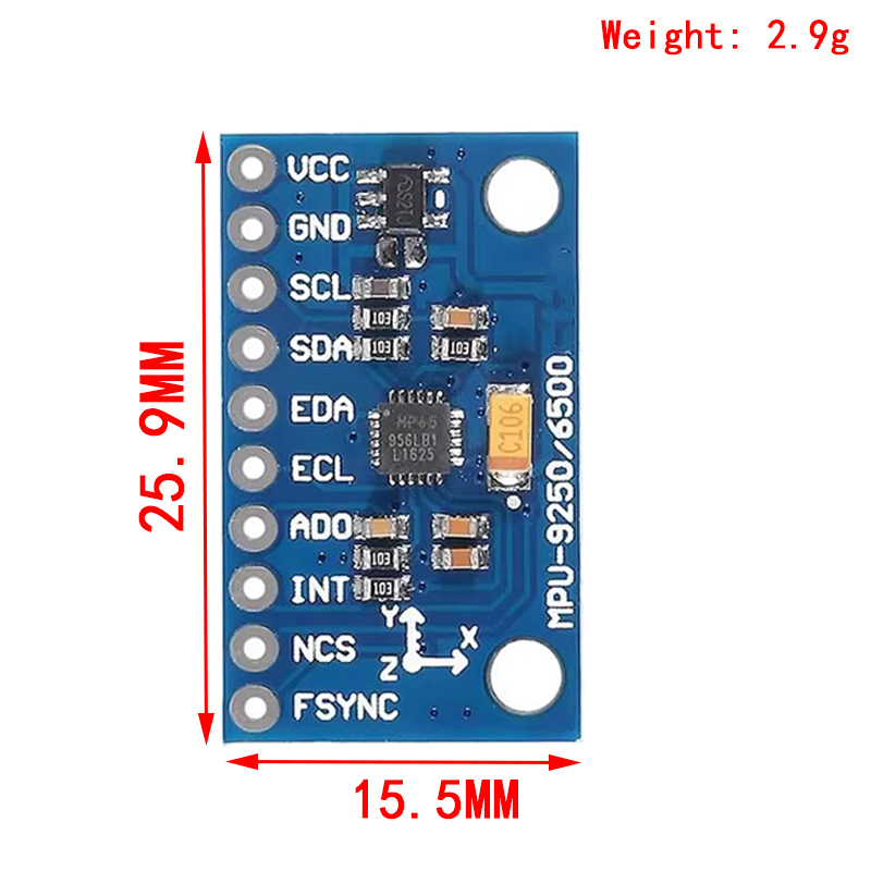 IIC I2C SPI MPU6500 MPU-6500 M - Accelerometer Mpu6050 recensione e prezzo