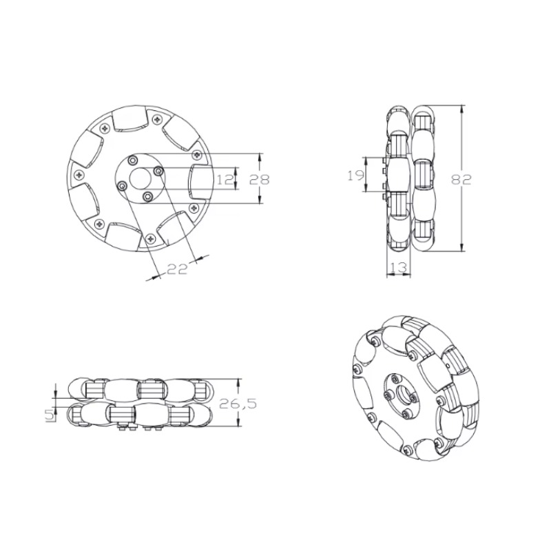Ruota Omnidirezionale in Metal - Robot Wheel recensione e prezzo