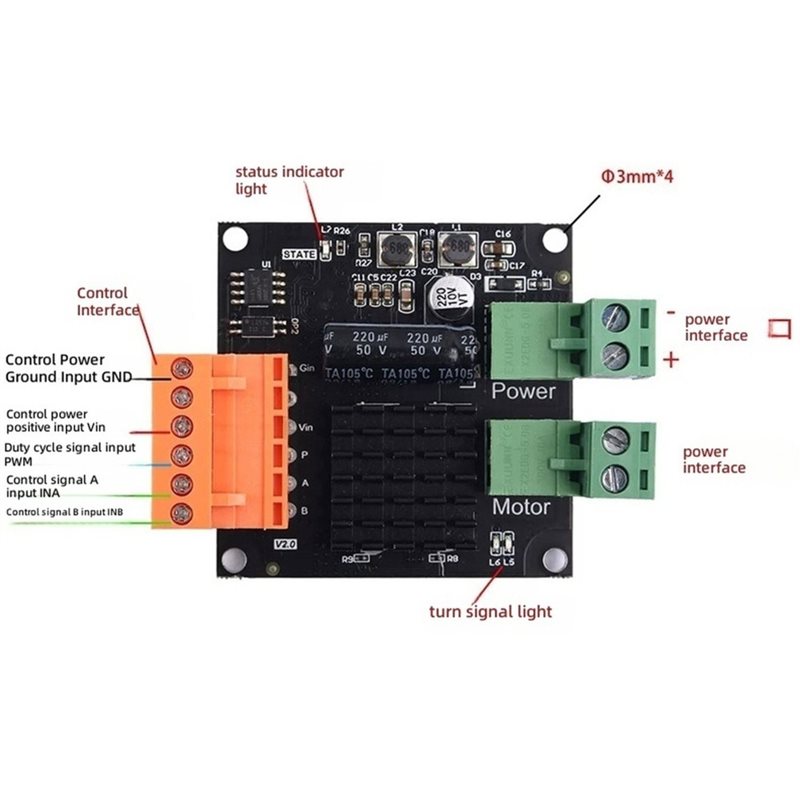 AT02-12V 24V 16A Modulo driver - Motor Driver Module recensione e prezzo